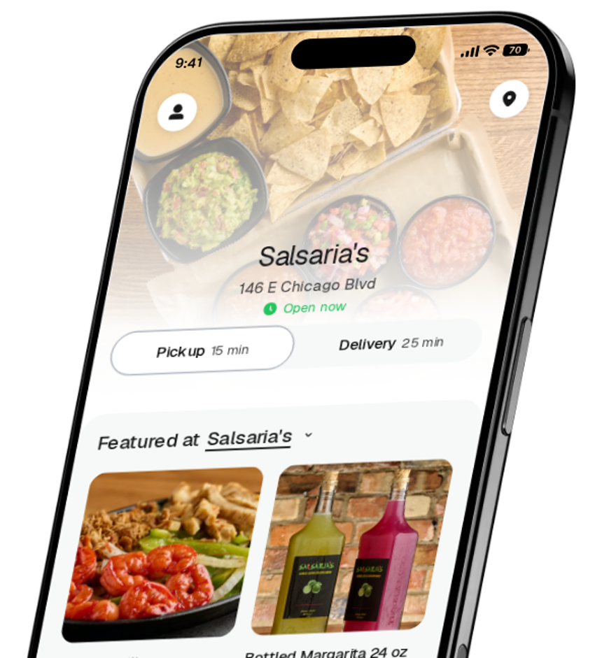 Salsaria's app preview