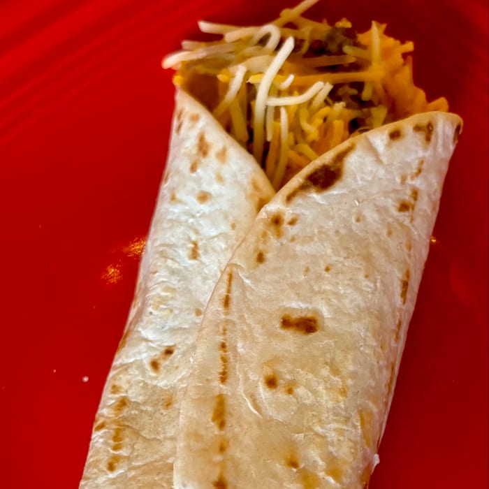 Beef, Bean & Cheese Burrito Meal.