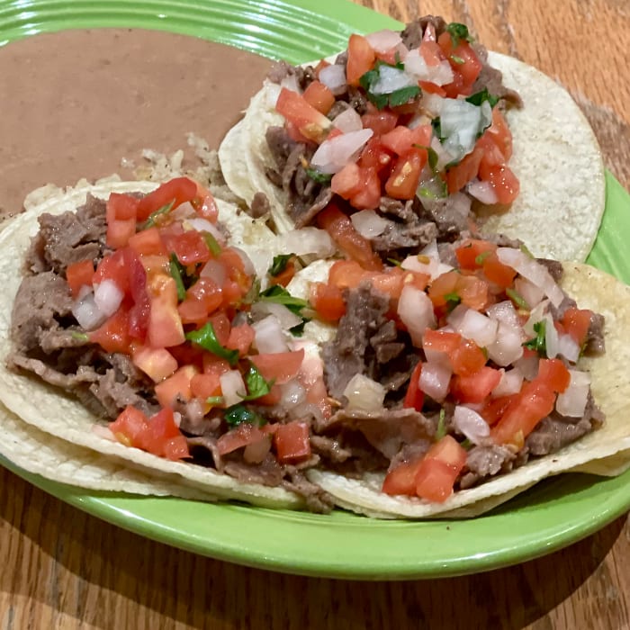 Steak Taco Dinner.